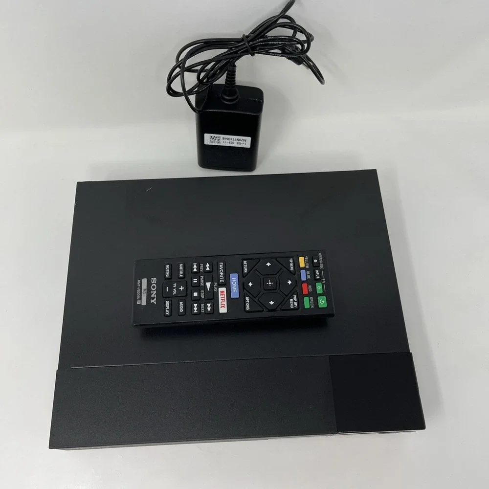 Sony BDP-S3700 Blu-Ray Disc Player Wi-Fi Streaming Tested + Remote & Power Cord